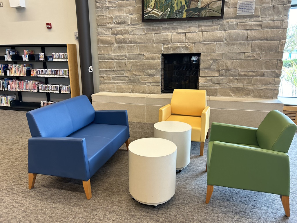 Brooklin Branch Sitting Area.