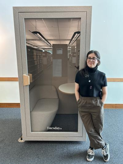 Alex next to Solo Pod
