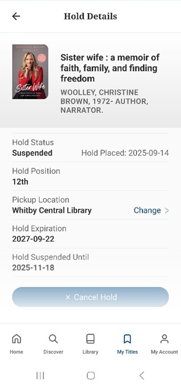 Screenshot of app 
