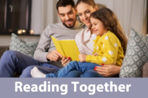 family reading together